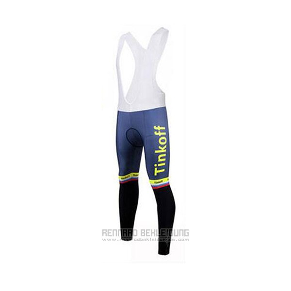 2017 Fahrradbekleidung Tinkoff Gelb Trikot Langarm und Tragerhose - zum Schließen ins Bild klicken